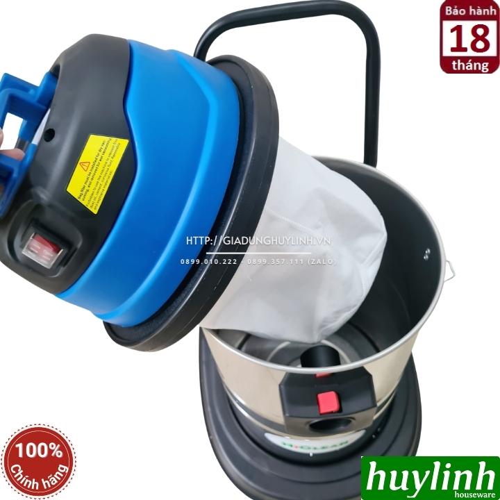 Máy hút bụi công nghiệp HiClean HC40CE - Dung tích 40 lít - Công suất 1600W - Hút khô và Ướt - Hàng chính hãng