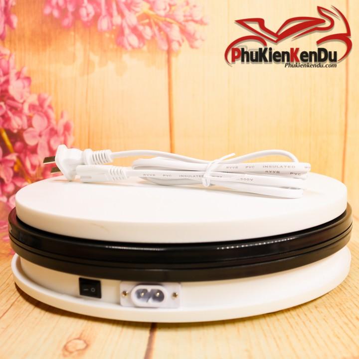 ĐẾ XOAY, BÀN XOAY TRƯNG BÀY SẢN PHẨM 25CM TẢI 20KG, DÙNG ĐIỆN 220V