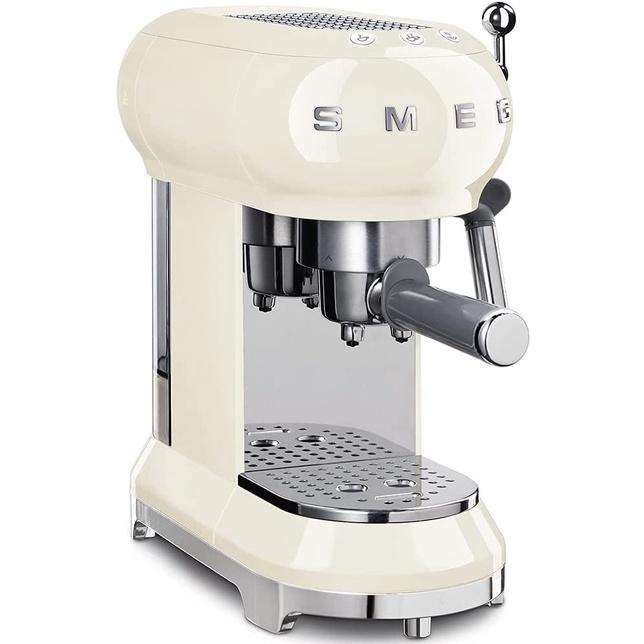 Máy Pha Cà Phê, Espresso, Capuccino Smeg ECF01, Smeg Coffee Machine, Dung Tích 1L, Công Suất 1350W, Nhập Đức, BH 12Tháng