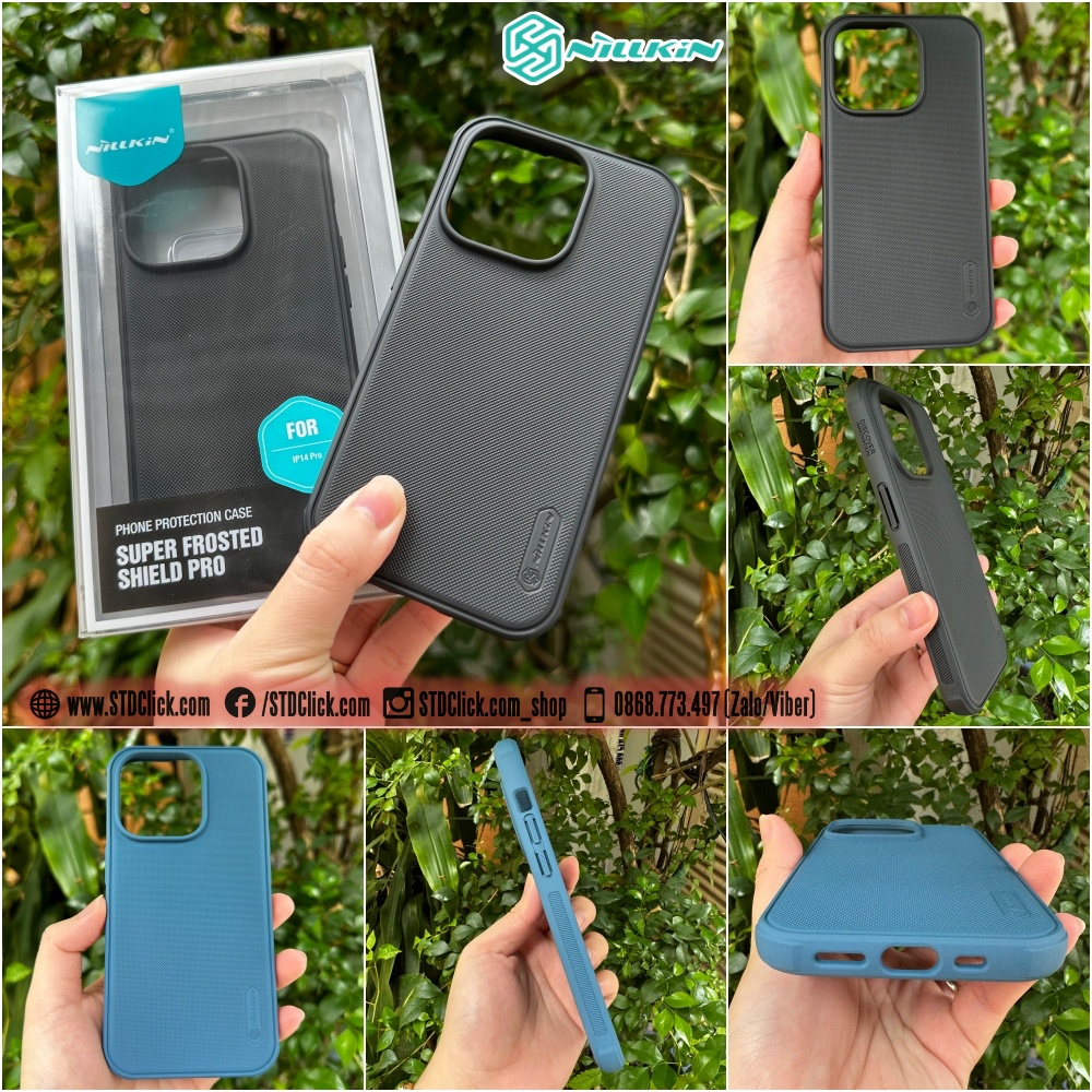 ỐP LƯNG DÀNH CHO ĐIỆN THOẠI IPHONE 14 PRO NILLKIN NHỰA CỨNG VIỀN DẺO