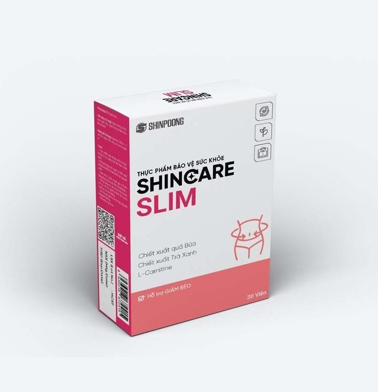 Viên uống Shincare Slim - Hỗ trợ giảm hấp thu chất béo, kiểm soát cân nặng, thon dáng - Hộp 30 viên (SHINPOONG)