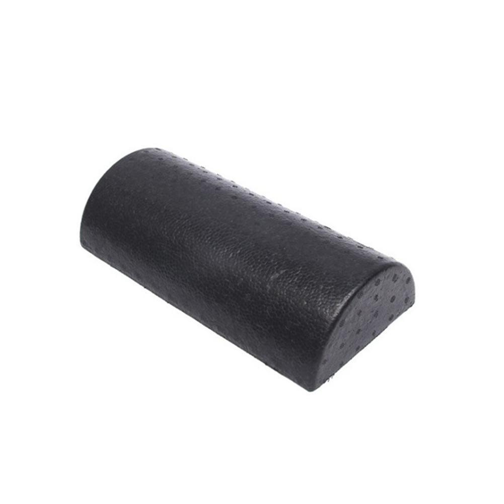 1pcs Semi-circular Yoga Column Smooth Yoga Foam Shaft Fitness Equipment Black Yoga Brick Floating Point Yoga Column