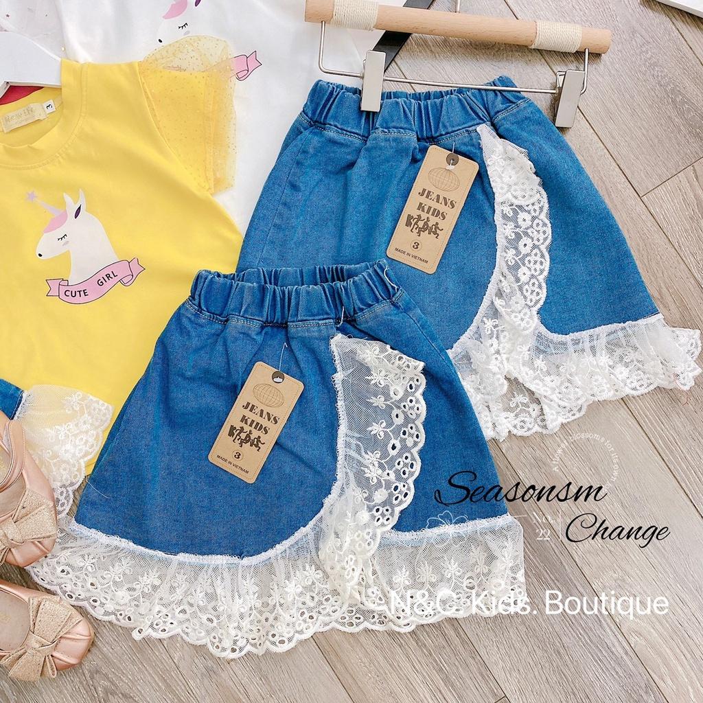 Quần áo bé gái, Set chân váy phối áo hình Pony cho bé gái từ 10-20kg chất cotton mềm mát