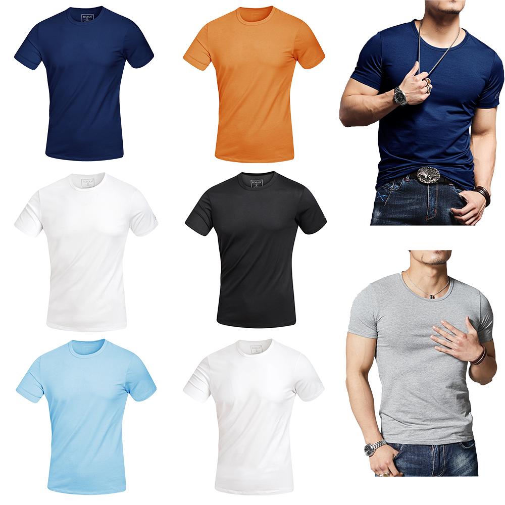 Áo Thun Nam Ngắn Tay Cổ Tròn Chất Liệu Cotton Cao Cấp Trẻ Trung, Thoáng Mát Chính Hãng Biman By BiLuxury 5APKB002