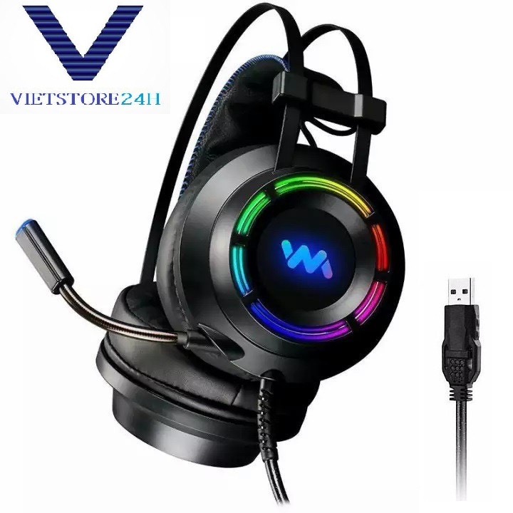 TAI NGHE WM 9900 ÂM THANH 7.1 CỰC HAY. KẾT NỐI 1 CỔNG USB