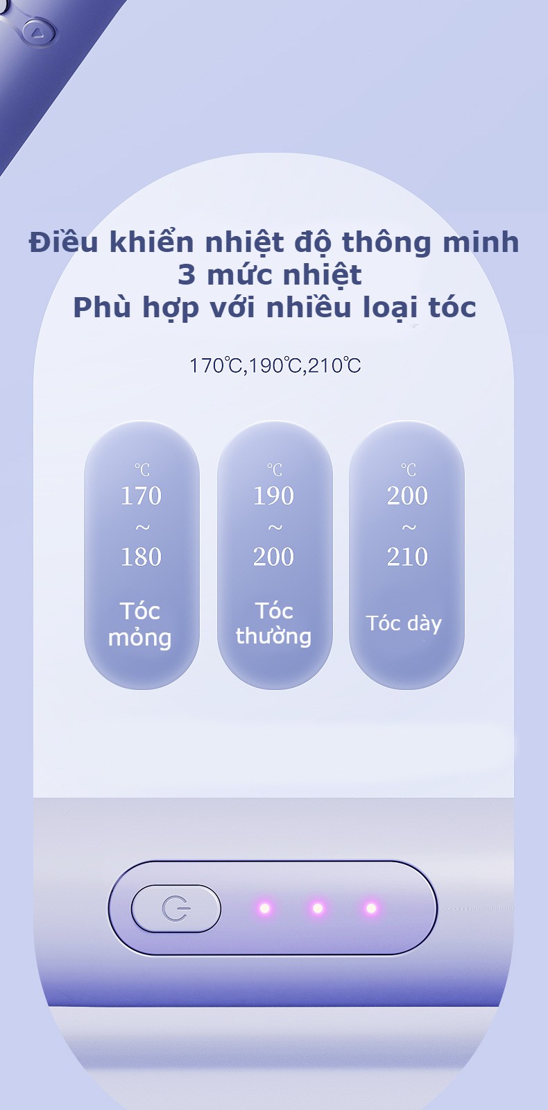 Máy uốn tóc tự xoay 360 độ cao cấp-Máy uốn tóc xoăn tự động chỉnh nhiệt thông mình, khuếch tán ion âm bảo vệ tóc-Máy uốn tóc xoay tự động 2 chiều đường kính 32mm, làm nóng 30s tạo kiểu phong cách