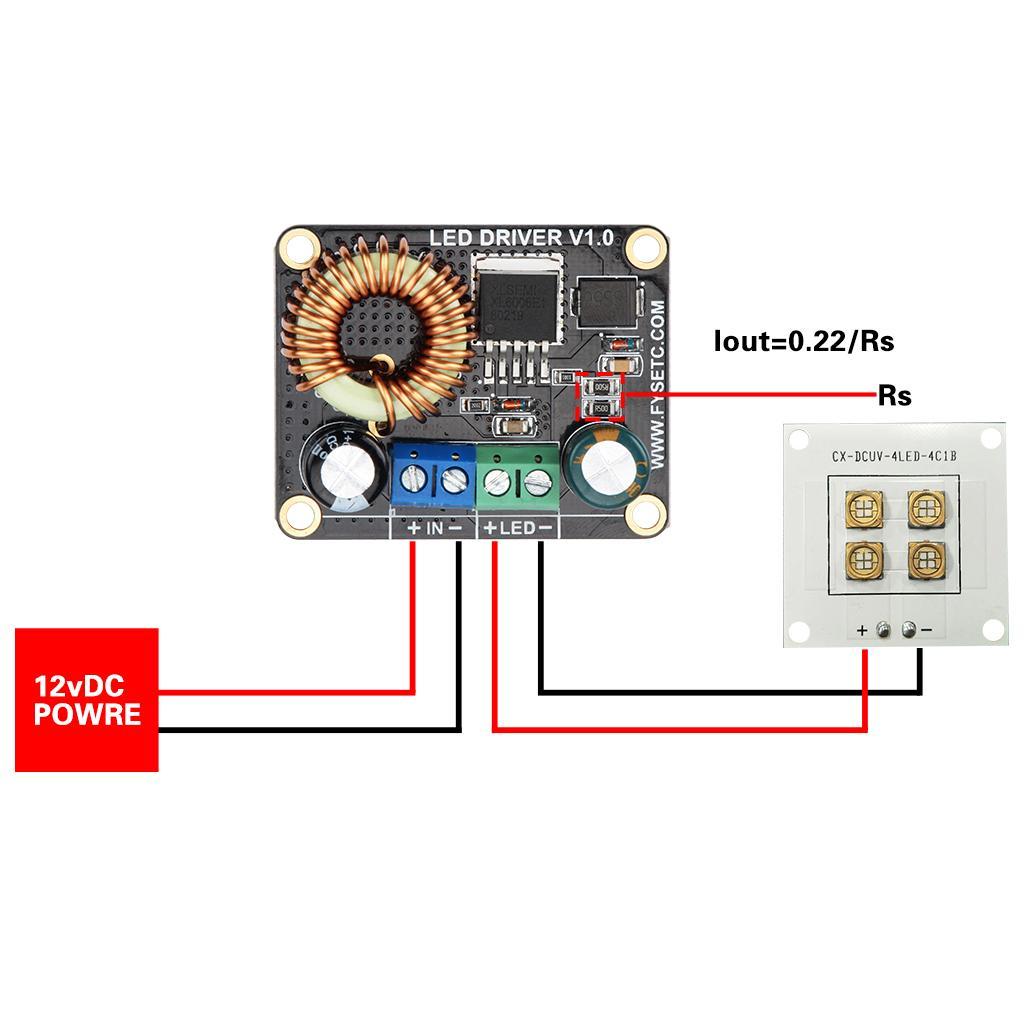 30W LED Boost LED Constant Current Driver Boost LED Driver For 3D Printer