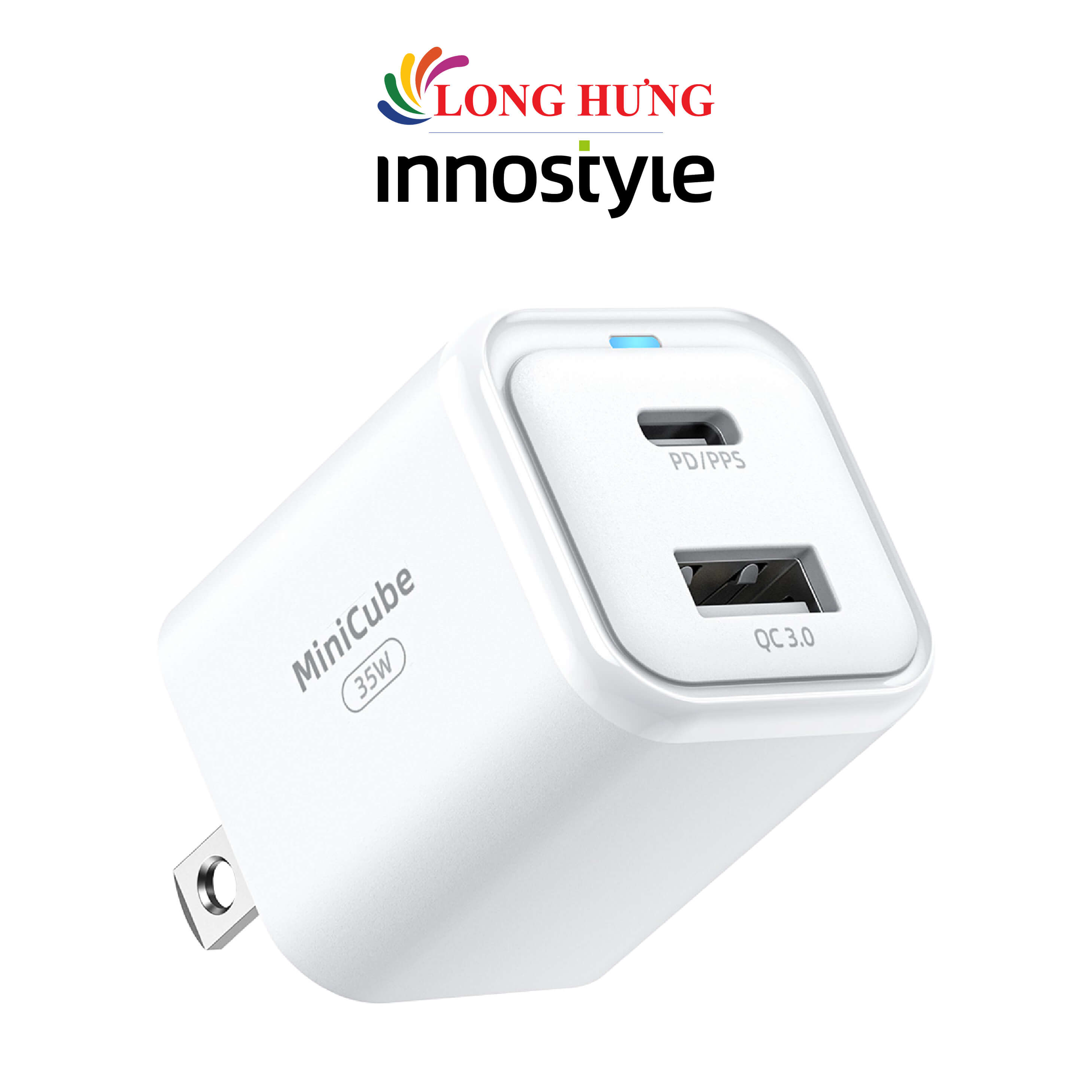 Cốc sạc Innostyle MiniCube 35W GaN Charger IC35CAWHT - Hàng chính hãng