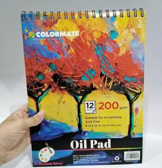 Tập Giấy Vẽ Màu Dầu DL 200GMS 12 TO ARTIST-OP