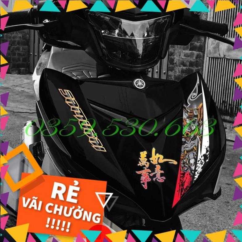 Tem rời Samurai đỏ cho Exciter 150 đen