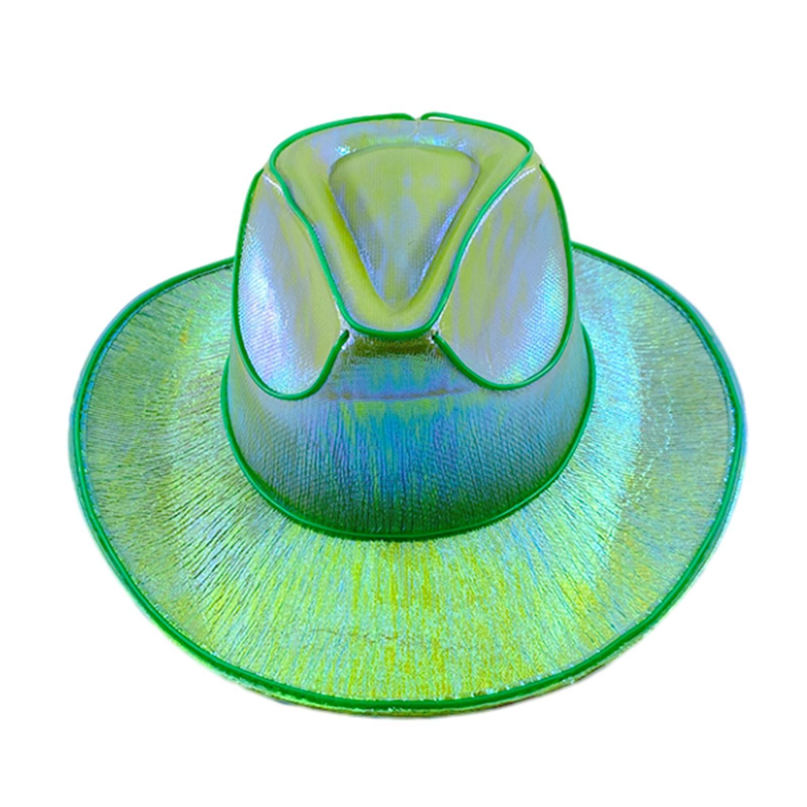 Cowgirl Hat LED Cowboy Hat Hat Fancy Dress Western Cowboy Hat Light up Cowboy Hat for Halloween Bridesmaid Bridal Holiday