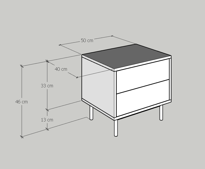 [Happy Home Furniture] BECKY, Táp đầu giường  - chân sắt ,  50cm x 40cm x 45cm ( DxRxC), THK_033