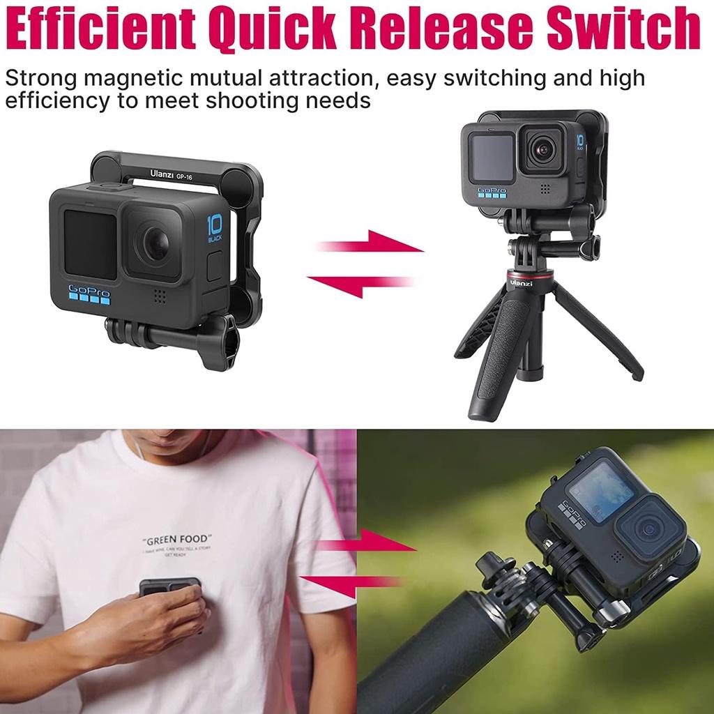 MOUNT NAM CHÂM ĐEO GOPRO TRƯỚC NGỰC ULANZI GP-16 - HÀNG NHẬP KHẨU