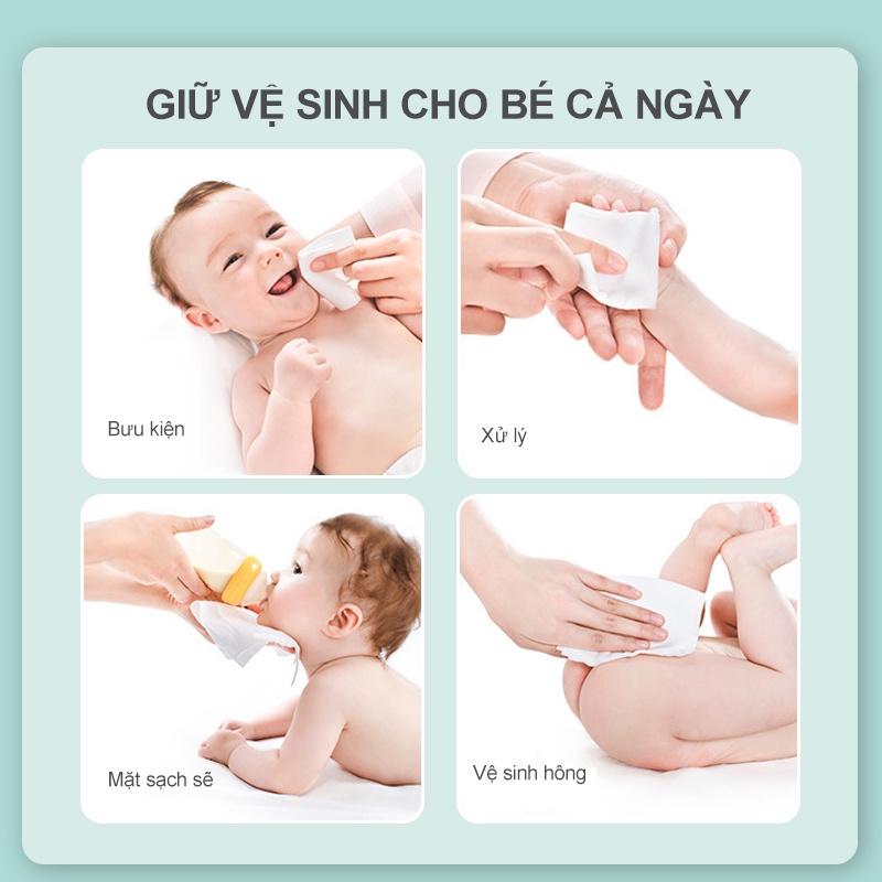 [Einmilk.ân ninh] Khăn ướt dành cho bé đến từ singapre (không mùi,không màu ) 100 tờ 1 gói WW4001