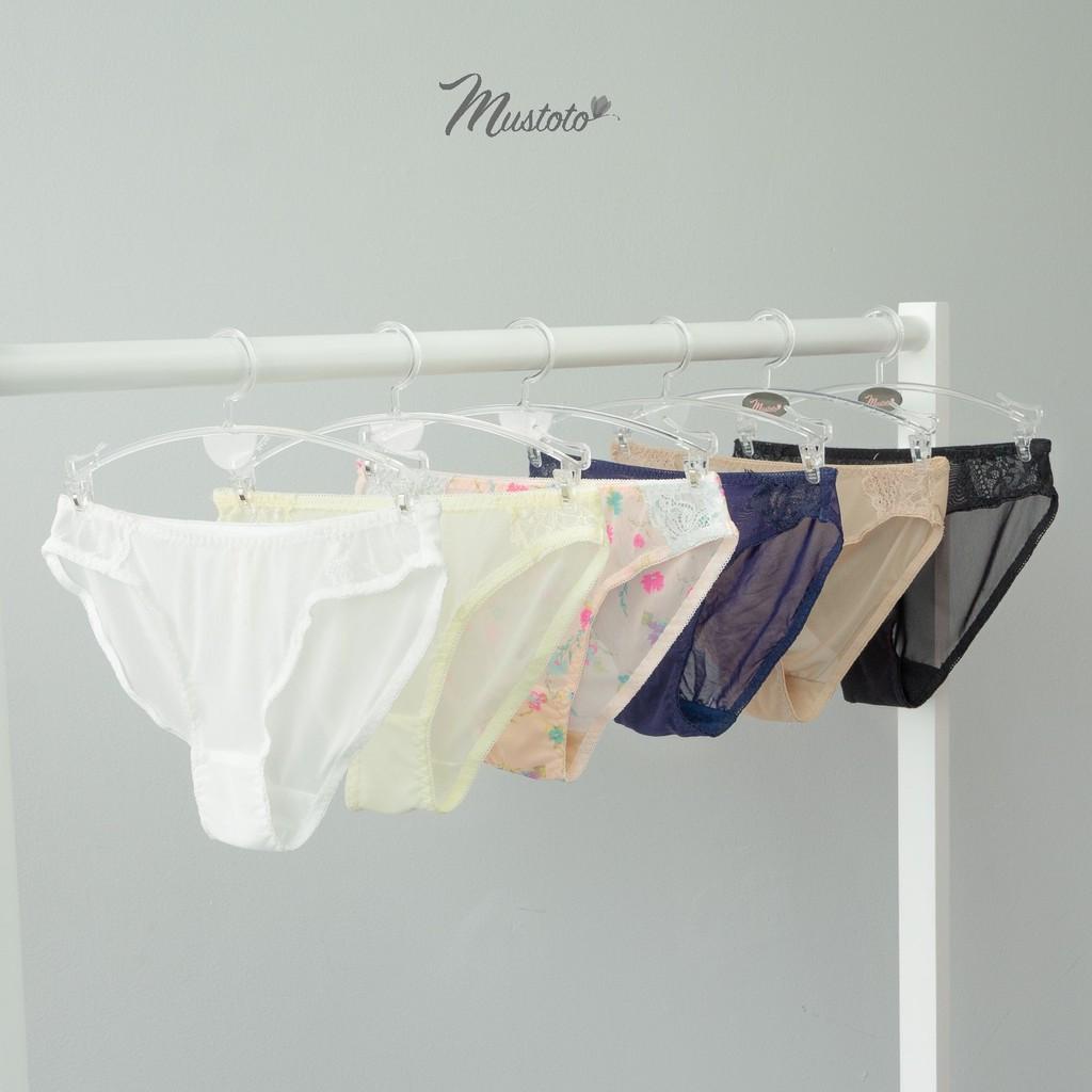 Combo 6 Quần Lót Nữ Lưới Phối Ren Trước Lưng Thấp Jasmine