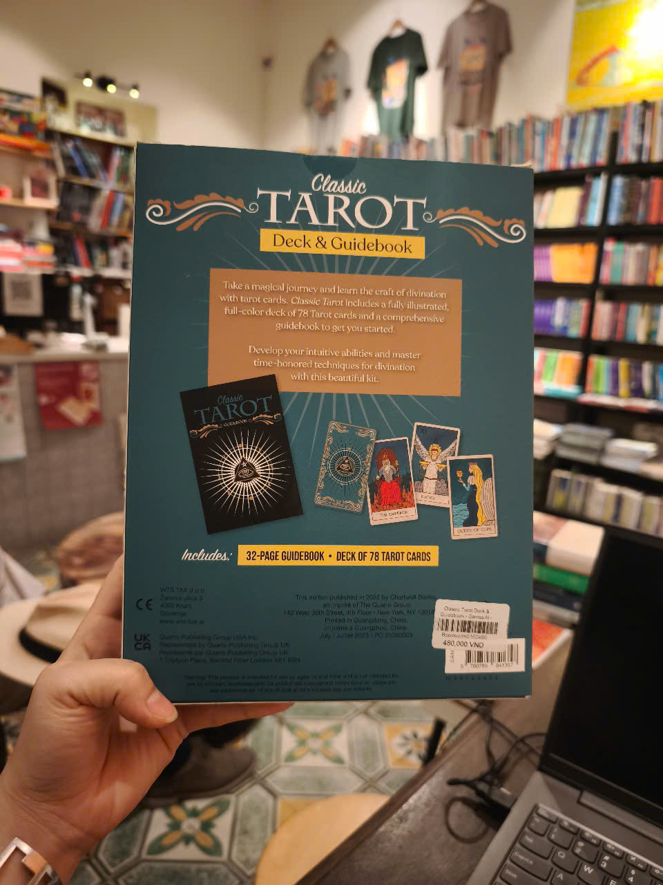 Sách - Classic Tarot Deck and Guidebook Kit: Includes: 32-page Guidebook, Deck of 78 Tarot Cards by Chartwell Books