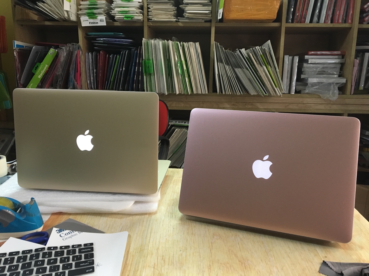 Bộ dán bảo vệ cho Macbook màu Rose Gold