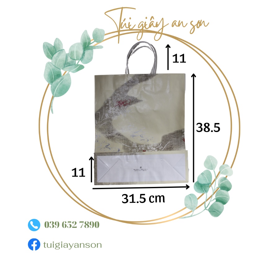 Túi Giấy Đựng Quà Siêu Xinh KT 31.5x11x38.5 cm