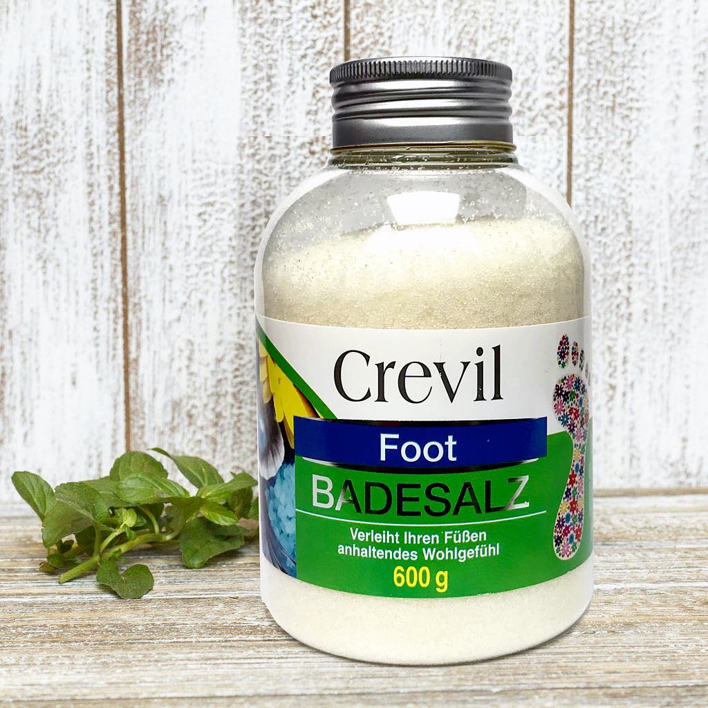 Muối ngâm chân thảo dược Crevil Foot Badesalz đau khớp, hôi chân (600g) - KBM02