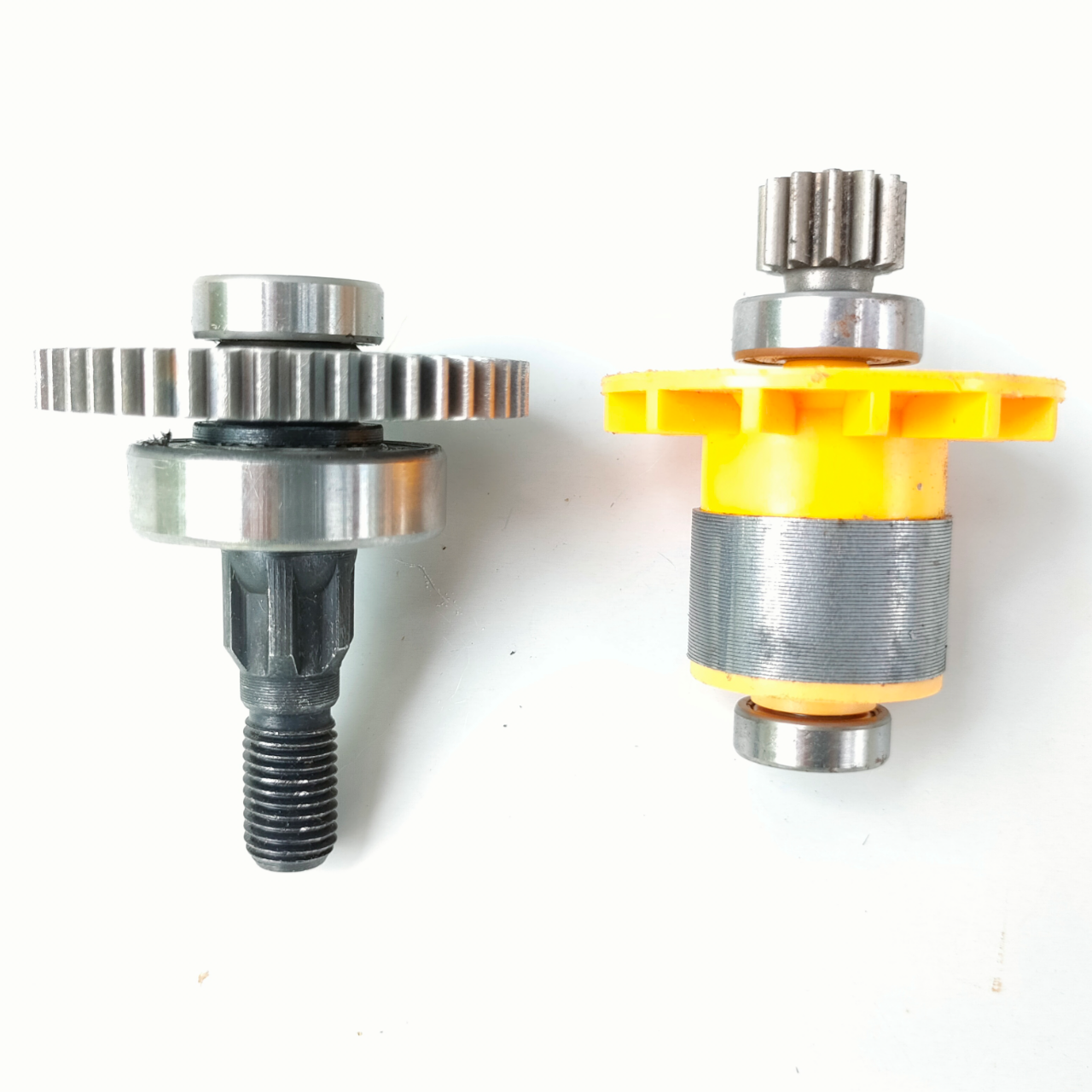 Bộ nhông đầu + rotor động cơ máy cắt cỏ pin 2400w không chổi than