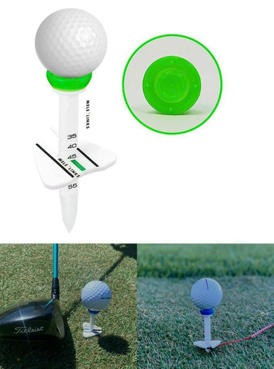 tee golf cao cấp chất liệu nhựa dẻo, điều chỉnh độ cao tùy ý, có vạch kẻ line