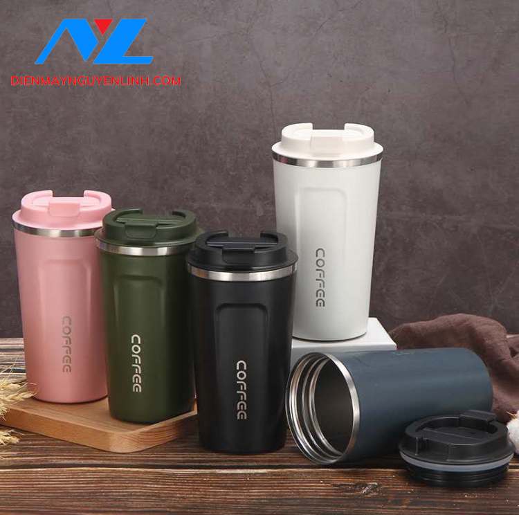 Bình/Cốc giữ nhiệt Coffee 01, inox 304, chống tràn, ly uống cafe, đựng nước, lạnh, nóng 6 - 8 tiếng.