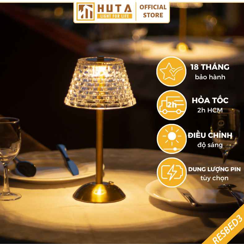 Đèn Led Quầy Bar HUTA Light For Life RESBED3 Cảm Ứng Tích Điện, Điều Chỉnh Ánh Sáng Vàng