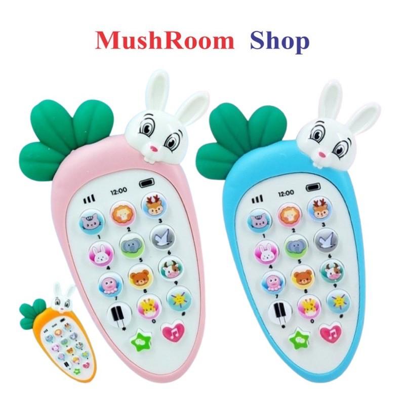 Điện Thoại Đồ Chơi CỦ CÀ RỐT VÀ THỎ Phát Triển Khả Năng Âm Chạc Cho Bé