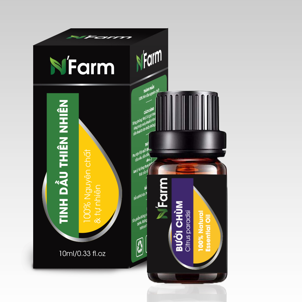 Combo Tinh Dầu Bạc Hà N'Farm, Tinh Dầu Bạch Đàn, Tinh Dầu Bưởi Chùm N'Farm / Tinh Dầu Thiên Nhiên Nguyên Chất, Tinh Dầu Xông Phòng, Thích Hợp Dùng Với Đèn Xông Và Máy Khuếch Tán Tinh Dầu.