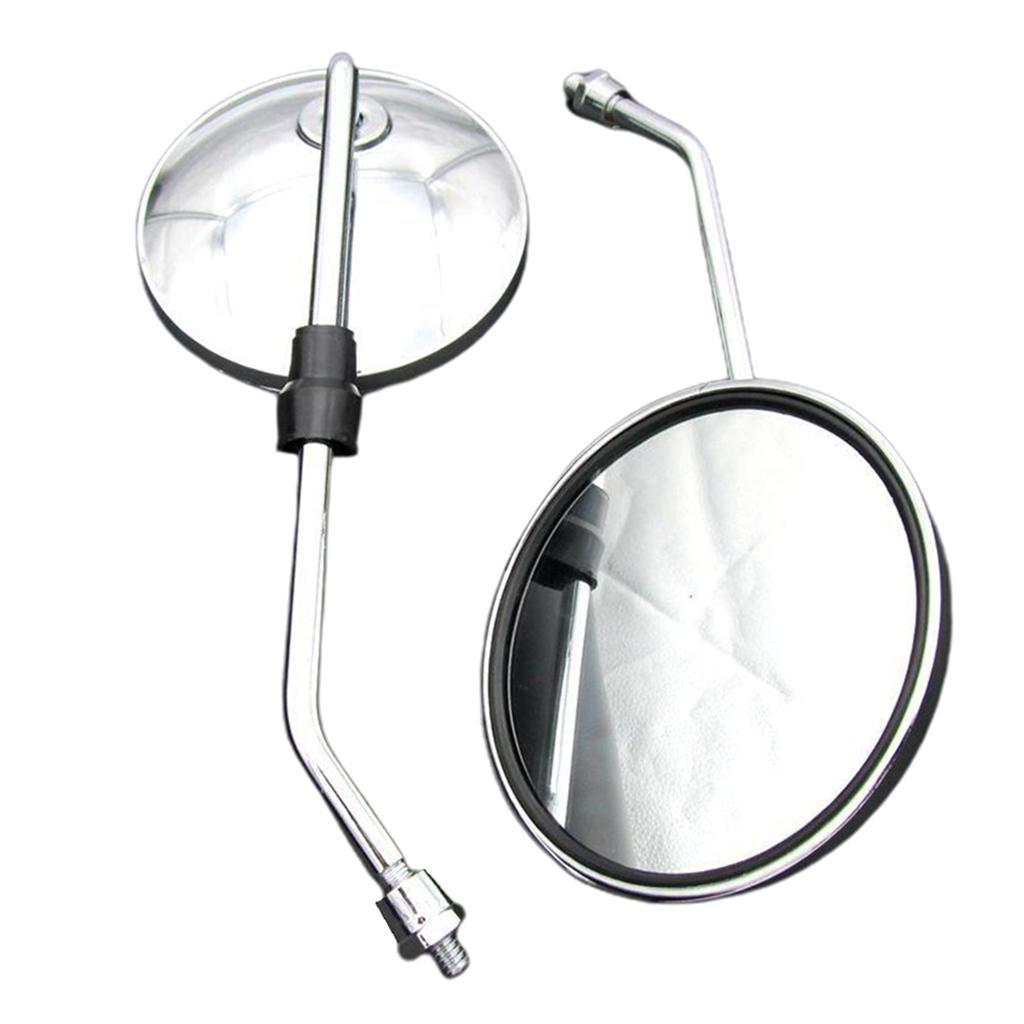 1 Pair Motorcycle Mirror Rear View Mirrors for Motorcycles Scooter 8mm