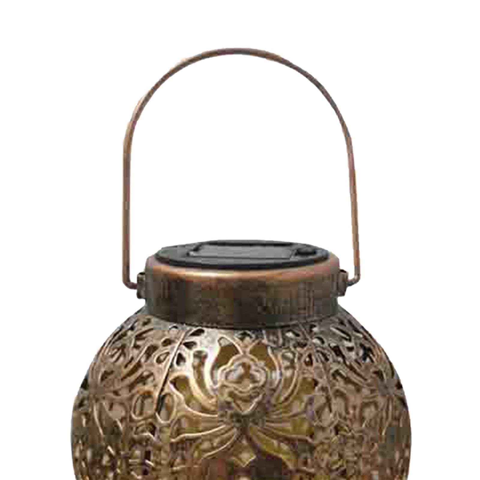 Outdoor Solar Lanterns with Handle Solar Lamp Solar Lantern Bronze