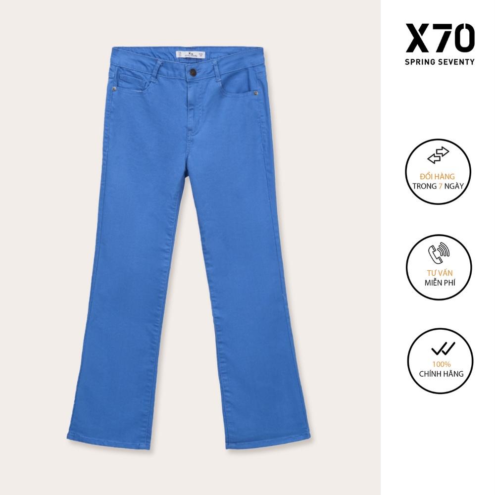 Quần Jean Nữ Trơn Kiểu Dáng Ổng Loe Thiết Kế Thời Trang X70 - 05610018