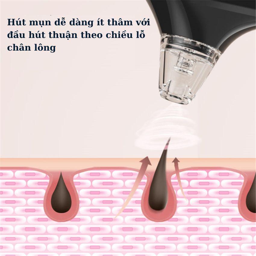 Máy hút mụn đầu đen Enchen EBR001 chiếu LED trẻ hóa da thu nhỏ lỗ chân lông, máy chăm sóc da mặt cầm tay