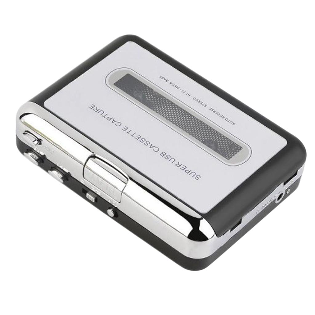 2 Pieces Cassette Player Plug & Play w/ Headphone Cable Tape Recorder for PC