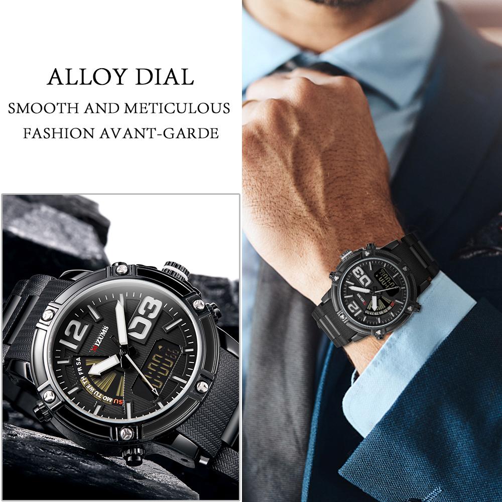 Đồng hồ thể thao Quartz không thấm nước kỹ thuật số MIZUMS nam