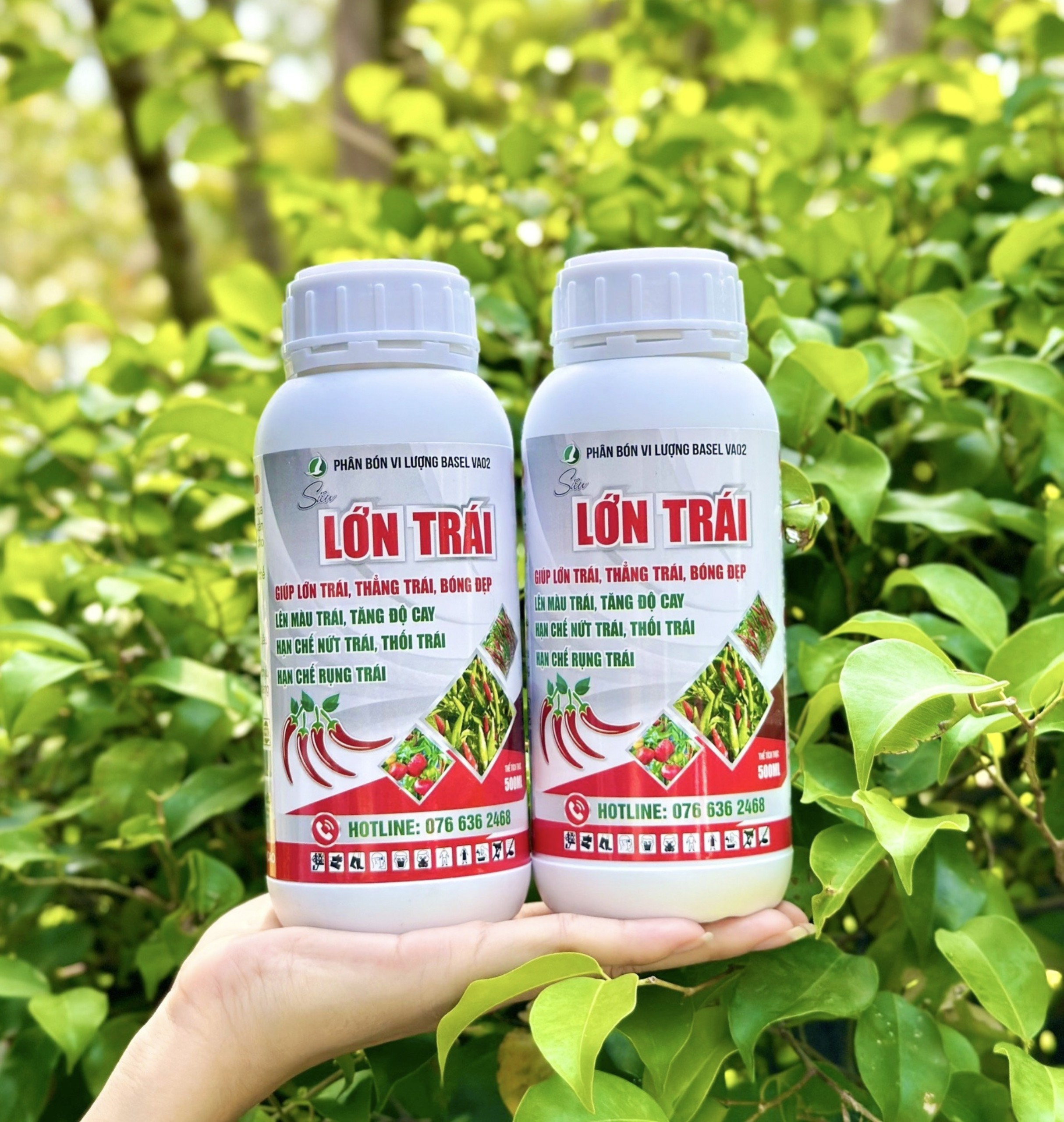 PHÂN BÓN LỚN TRÁI CHUYÊN DÙNG CHO ỚT, RAU MÀU - TRÁI TO NHANH, NẶNG KÍ CHAI 500ML