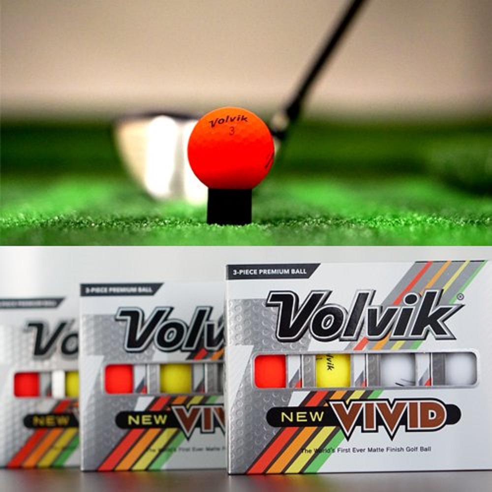 Bóng golf Volvik New Vivid nhiều màu (Hộp 3 quả)- Multicolor Golf Ball Volvik New Vivid