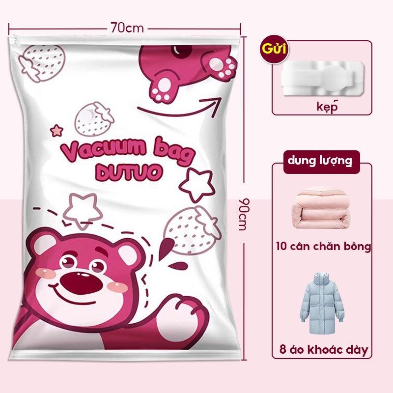 Túi hút chân không đựng quần áo túi nén Tiết kiệm 90% không gian tiết kiệm không gian chống ẩm và chống nấm mốc