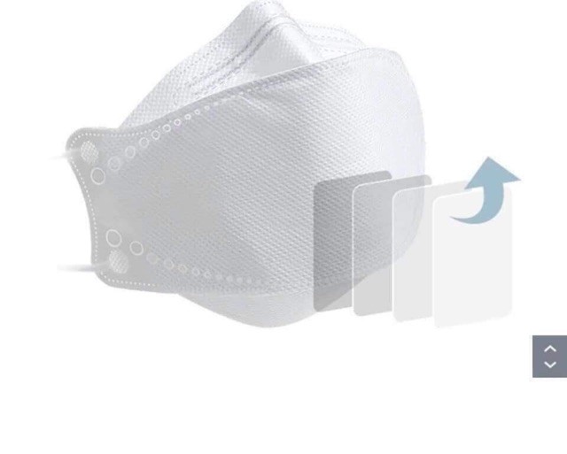 Hộp 10 cái Khẩu trang 4D Hello Mask cao cấp bảo vệ hô hấp kháng khuẩn , chống bụi siêu mịn PM2.5 ; tặng 1 móc treo khóa mica