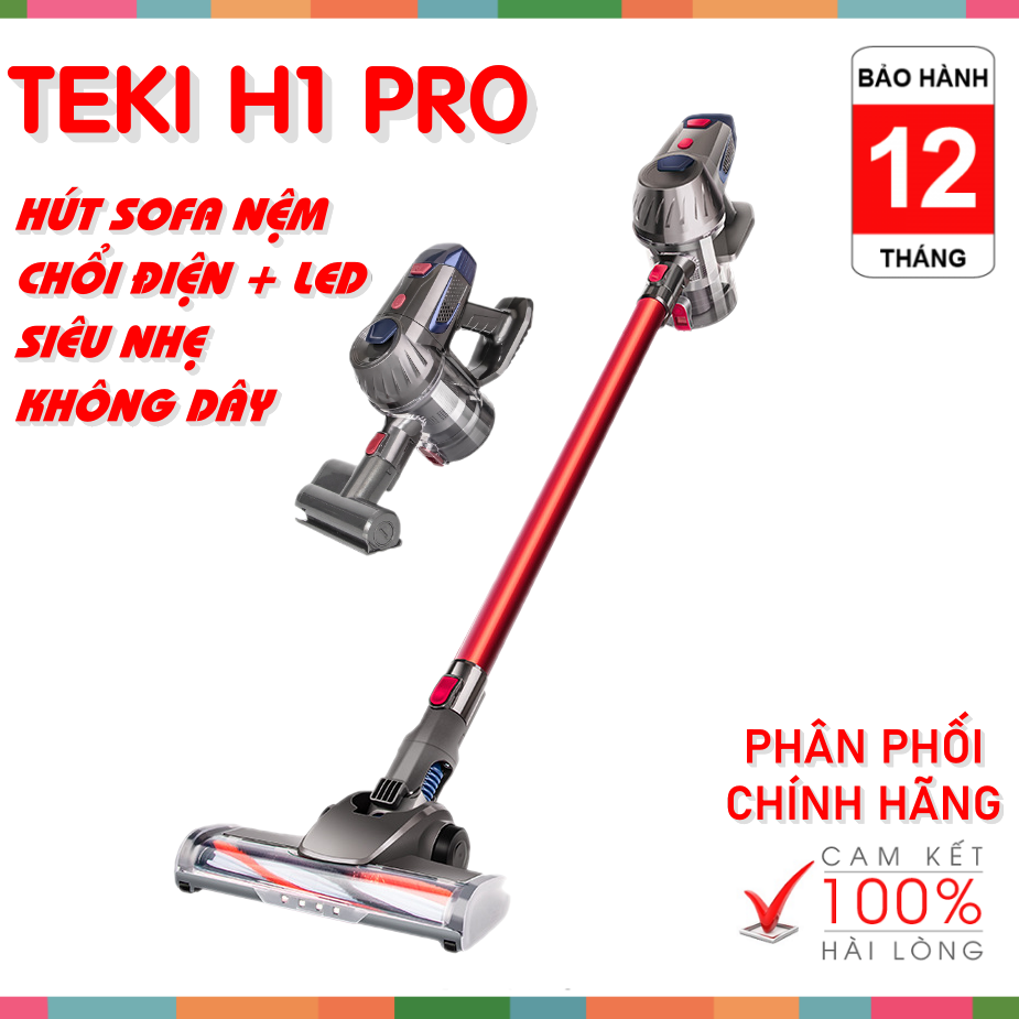 Máy hút bụi cầm tay không dây Teki H1 Pro Hàng chính hãng