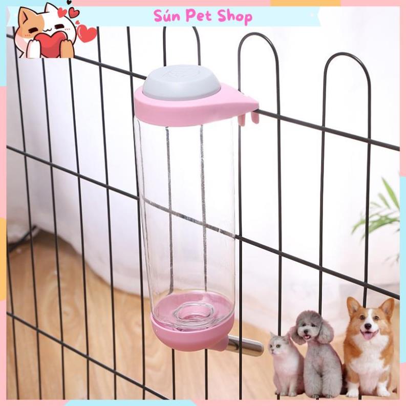 Bình nước tự động gắn chuồng cho thú cưng 500ml