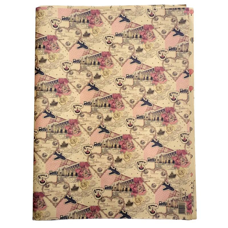 Bộ 5 Tờ Giấy gói quà họa tiết Vintage