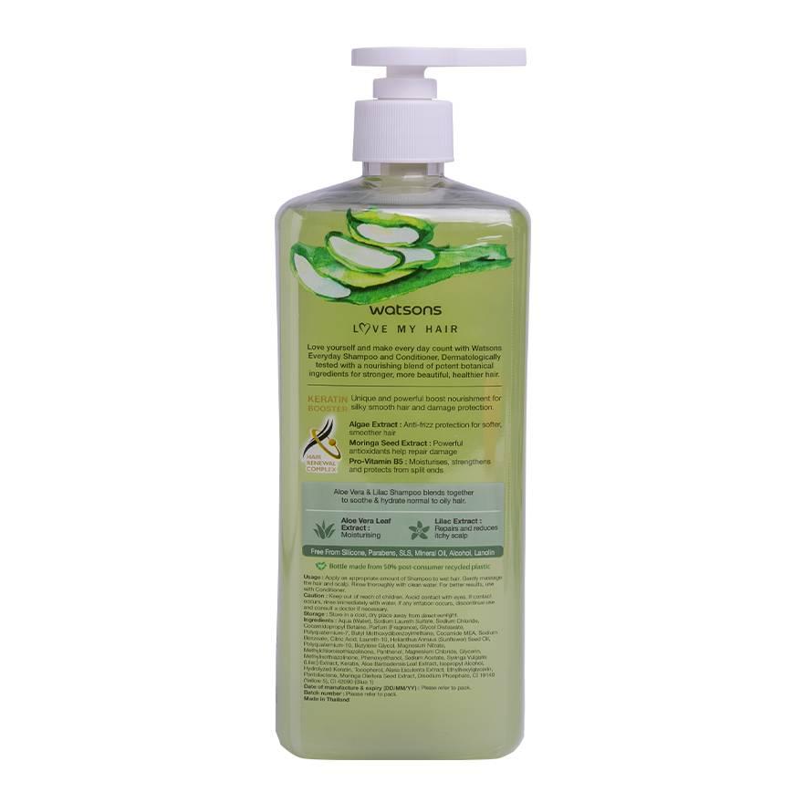 Dầu Gội Watsons Aloe Vera Lilac Shampoo 700ml