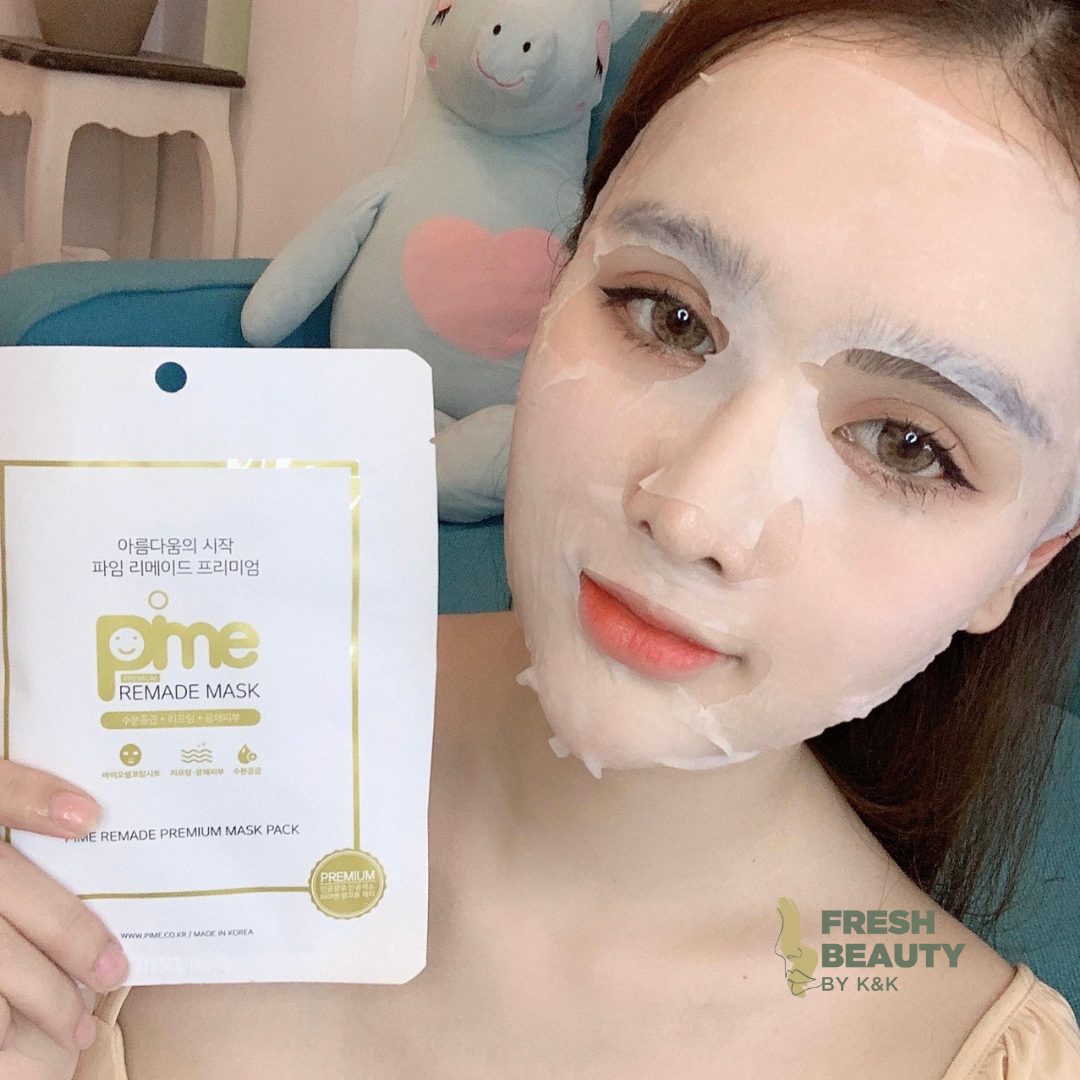 Mặt nạ tế bào gốc nọc ong Pime Remade Premium Mask hỗ trợ giảm mụn, mờ nám, phục hồi da 1M