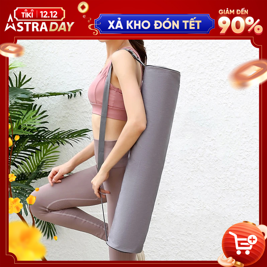 Túi Đựng Thảm Yoga Cao Cấp - YOGA QG, Chất Liệu Vải Dù Siêu Bền, Dây Khóa Kéo Hai Chiều, Dây Đeo Vai Tiện Lợi