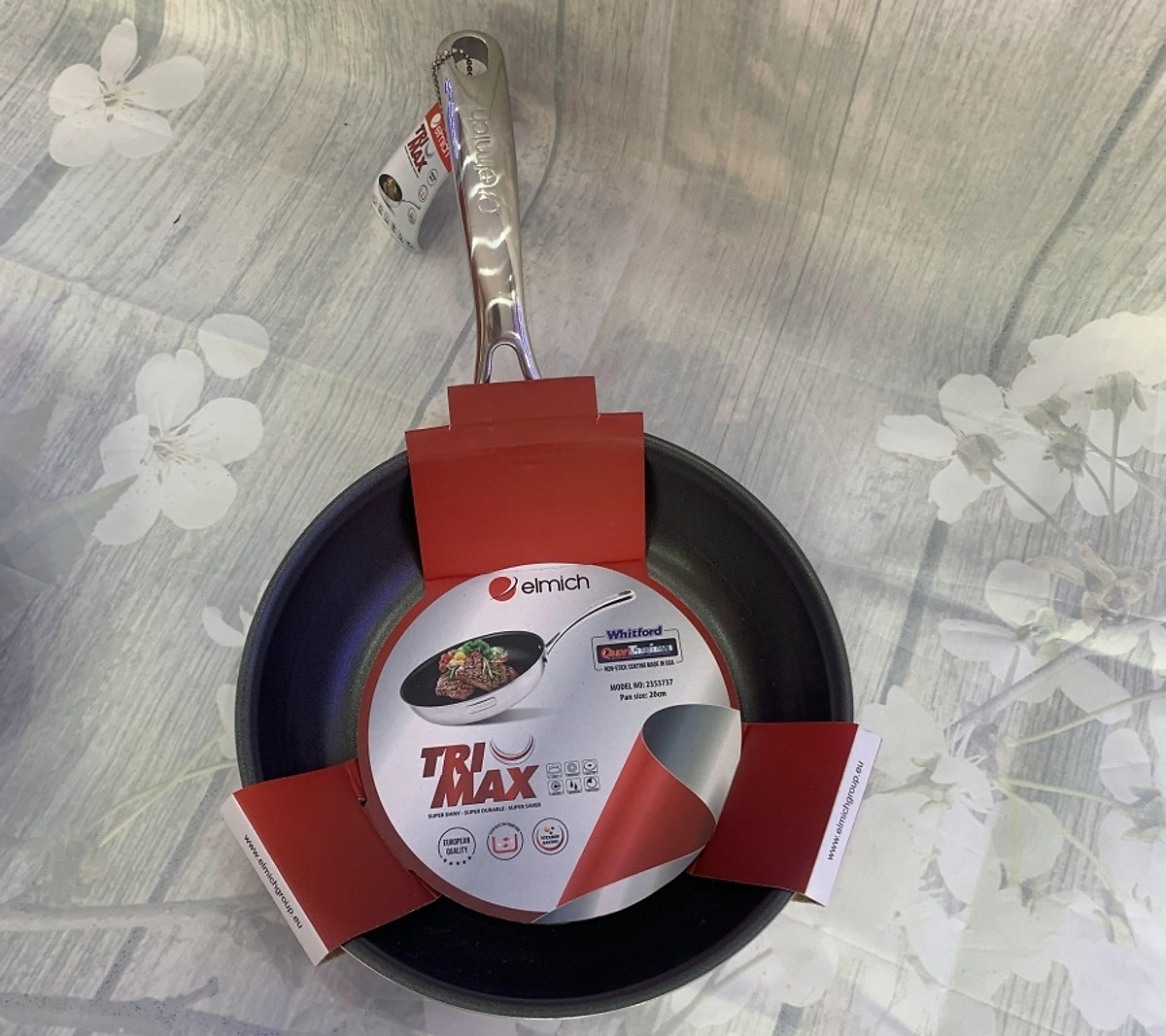 Chảo chống dính inox cao cấp 2 lớp đáy liền Tri-max size 20cm mã 3737