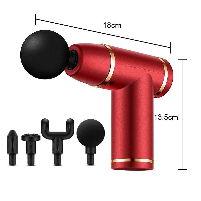 Portable Massage Gun Deep Muscle Massage Relaxation Pain Relief for Neck Back Foot Leg Vibrating Fascia Gun Muscle Massager