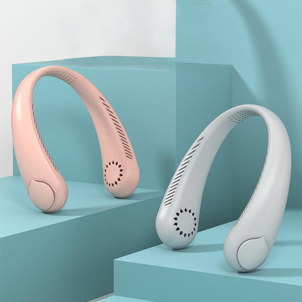 Quạt Kẹp Cổ Di Động Không Cánh 3 Tốc Độ 1800Mah
