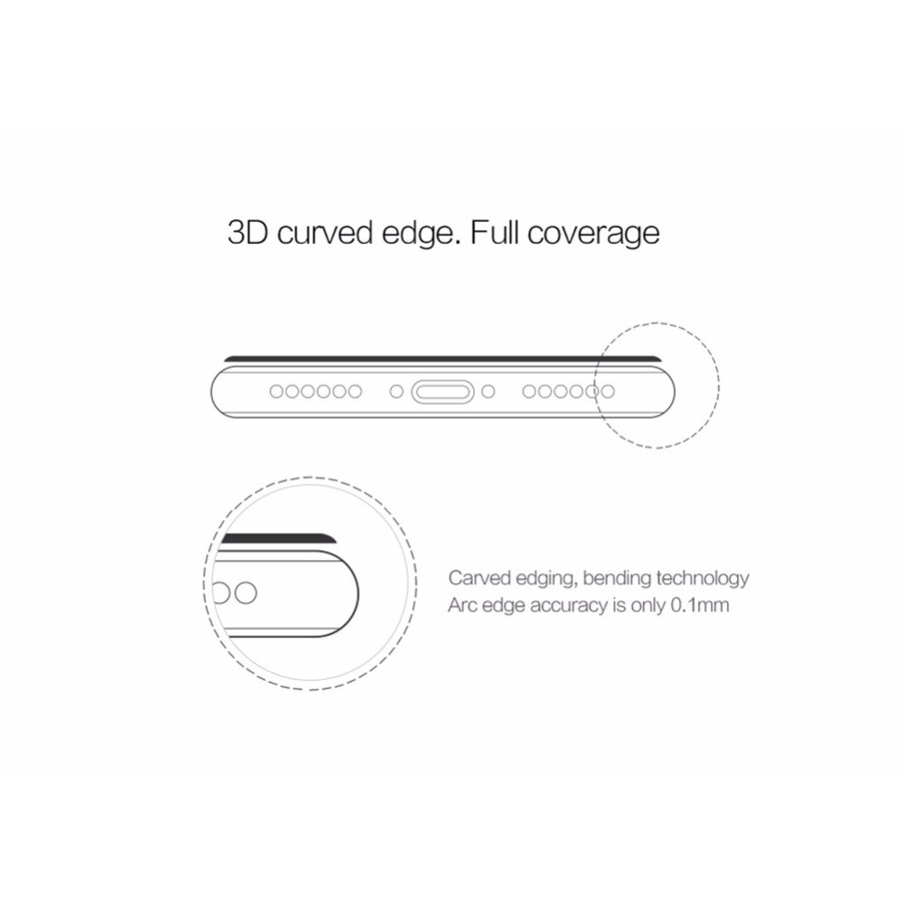 Kính Cường Lực full 3D iPhone 7 / 8 Nillkin CP+Max - Hàng Chính Hãng