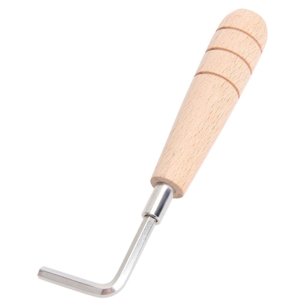 Đàn Guitar Giàn Cần Cờ Lê Lục Giác 4mm W/Tay Cầm Bằng Gỗ cho Đàn Mandolin Đàn Ukulele Phần